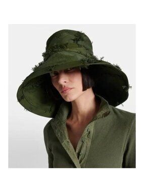 NWT GUCCI Green Double G Distressed Bucket Hat $990 Sz M